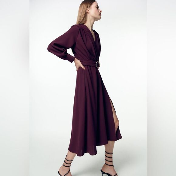 Zara Belted Dress New - Picture 2 of 11
